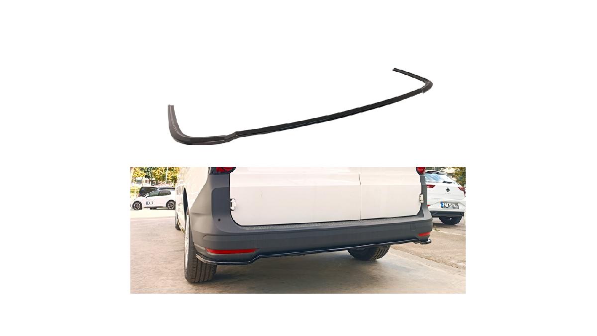 Jupe+arri%C3%A8re+%28Diffuser%29+sur+mesure+pour+Volkswagen+Caddy+V+Box%2FMPV+2021-+%28ABS+Noir+Luisant%29